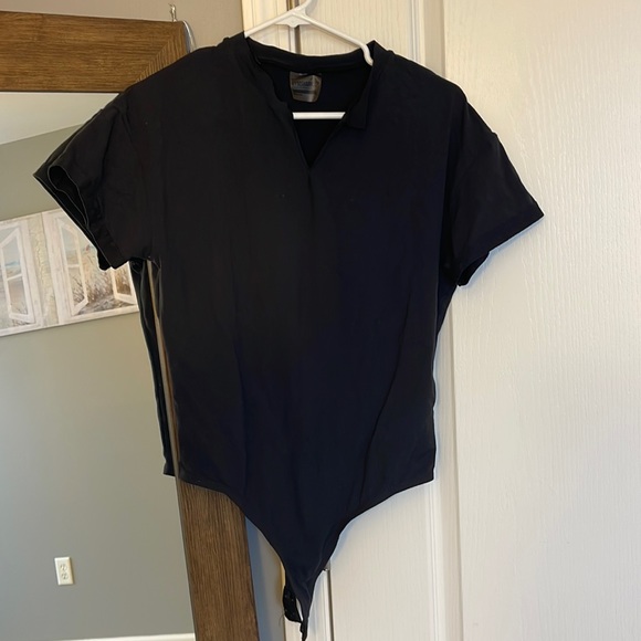 Gymshark Tops - Gymshark Power Down Black Bodysuit Womens Size Small
